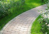 Садовая сеть дорожек из монолитного бетона