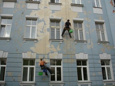 Ремонт фасадной части здания